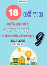 Tuyển tập 18 Đề thi giữa kì 2 2024-2025 môn Công Nghệ 9 Chân Trời Sáng Tạo (Có đáp án)